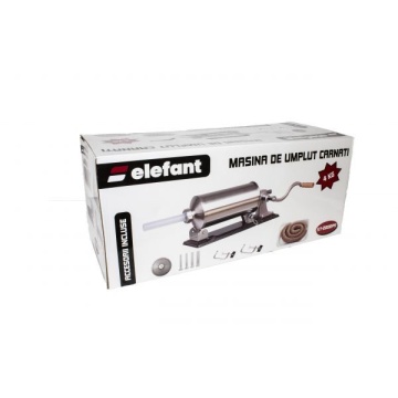 Aparat de umplut Carnati Elefant KY-2008PA, 4 kg, metal/inox, Orizontal/Rabatabil 4 palnii, prindere de masa - Img 6