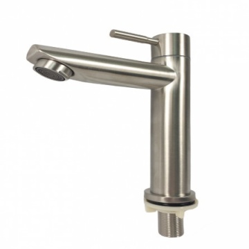 Baterie lavoar apa rece MIXXUS MONO-02.SUS din otel inoxidabil, Monocomanda, Racorduri incluse - Img 2