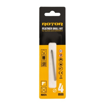Burghiu ceramica, sticla 4mm ROTOR RBC4 - Img 4