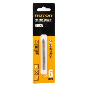 Burghiu ceramica, sticla 6mm ROTOR RBC6 - Img 3