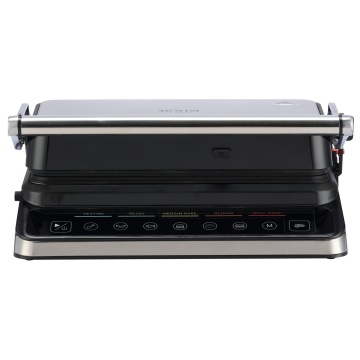 Gratar electric BÖHM HOME BEGM160DS, 1600 W, placi detasabile antiaderente, afisaj digital, control tactil - Img 10