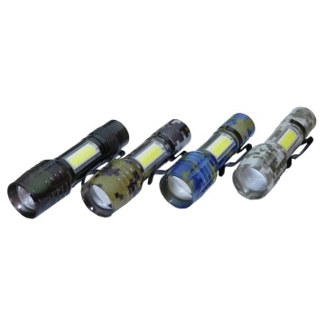 Lanterna din aluminiu LED cu zoom, acumulator si incarcare USB, VL676 V-111198 VARGO - Img 2