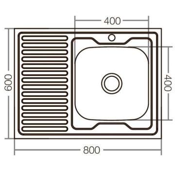 MIXXUS Z8060R-06-160E chiuveta bucatarie din inox - Img 3