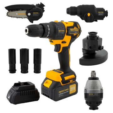 Multifunctional 5 in 1 cu doi acumulatori ROTOR RTS2, 24000 rpm, 21V/3Ah, Brushless
