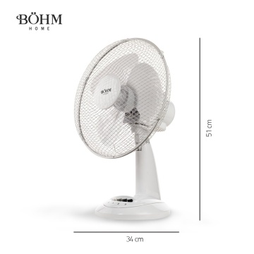 Ventilator de Birou 12" BÖHM BLTF-1203 Număr viteze 3, 40 W - Img 1