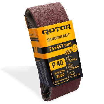 Banda de slefuit ROTOR P40 75*457 set 5 - Img 1