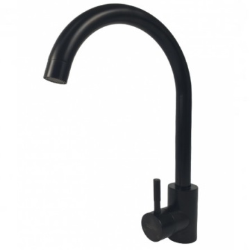 Baterie bucatarie MIXXUS SUS-011 BLACK din otel inoxidabil, Monocomanda, Racorduri incluse - Img 3
