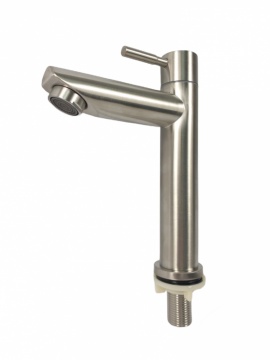 Baterie lavoar apa rece MIXXUS MONO-02.SUS din otel inoxidabil, Monocomanda, Racorduri incluse - Img 3