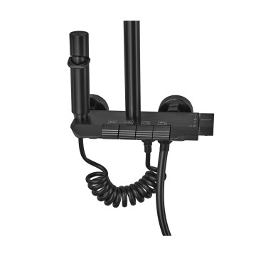 BCS-009-J black Coloana de dus din aluminiu cu butoane 4 in 1 ARMATA - Img 3