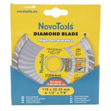 DISC DIAMANTAT Basic 230x7x22.23 Turbo Wave NovoTools - Img 2
