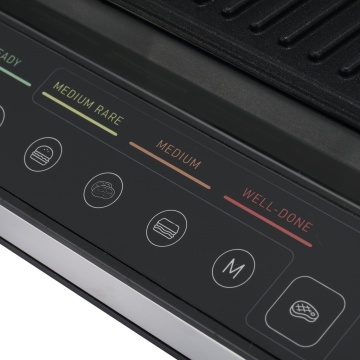 Gratar electric BÖHM HOME BEGM160DS, 1600 W, placi detasabile antiaderente, afisaj digital, control tactil - Img 17