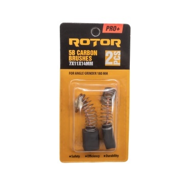 Perii de carbune ROTOR 5B pentru flex 180, 7 x 11 x 14 mm, set 2 bucati - Img 2