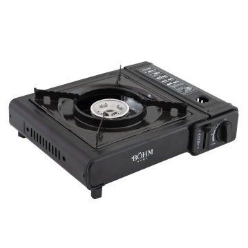Plita cu un arzator pe gaz Camping BÖHM BG-K-001+L, GPL, 2.3 kW, Racord metalic extern pentru furtun de gaz - Img 3