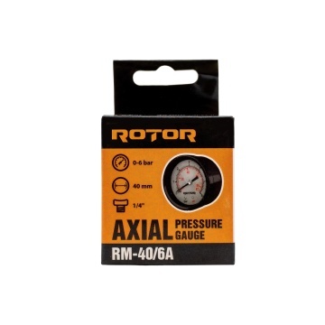 RM-40/6A, Manometru axial apa 0-6 bar, 40 mm, conexiune 1/4", ROTOR - Img 4