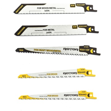 Set 5 Panze fierastrau sabie pentru Lemn/Metal ROTOR RSS1 - Img 1