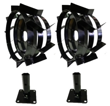 Set roti metalice 300x135 cu manicot, 23 de axe, Elefant - Img 2