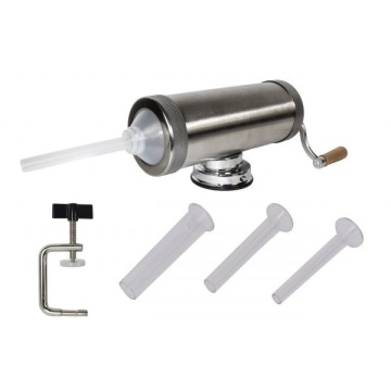 Aparat de umplut Carnati Elefant KY-2005S, 2.5 kg, INOX ALIMENTAR, Orizontal 3 palnii