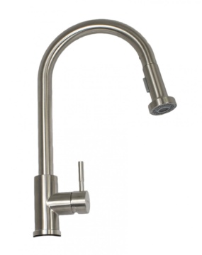 Baterie bucatarie MIXXUS SUS-014-A din otel inoxidabil, Monocomanda, Racorduri incluse - Img 1