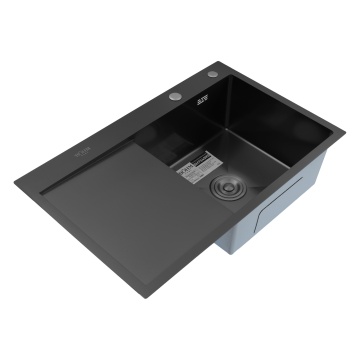 Chiuveta bucatarie din inox alimentar SUS304 , BH7849RB BÖHM nano black 780x490x215 mm