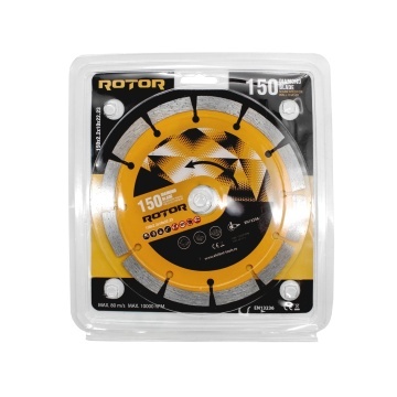 Disc diamantat segmentat ROTOR 150x2.2x10x22.23 mm pentru beton, granit, marmura si tigla - Img 2