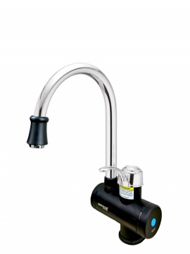 MIXXUS Electra 240-E Black robinet instant electric pentru apa, 3 kW din plastic si otel inoxidabil - Img 1