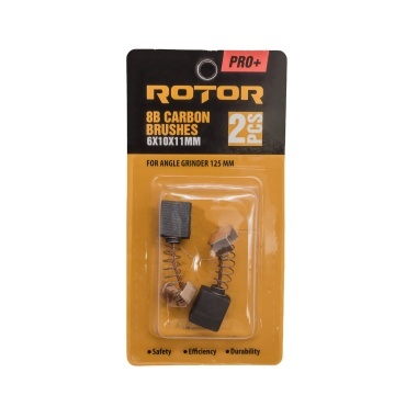 Perii de carbune ROTOR 8B pentru flex 125, 6 x 10 x 11 mm, set 2 bucati - Img 3