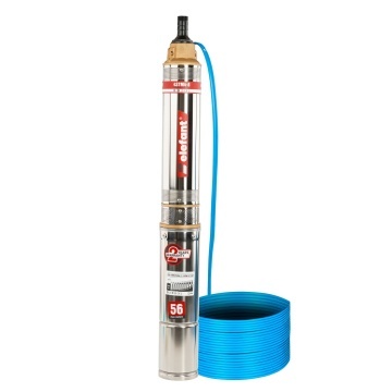 Pompă Submersibilă de adancime din Inox Elefant 4STM4-8 – Adâncime max. 56 m, Debit 5 m³/h, Bobinaj 100% Cupru