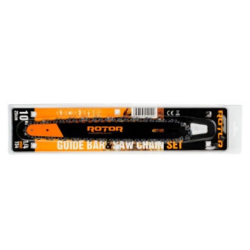Set lamă + lanț drujbă 10″/25 cm 54T Pas 1/4 1.1 mm ROTOR - Img 2
