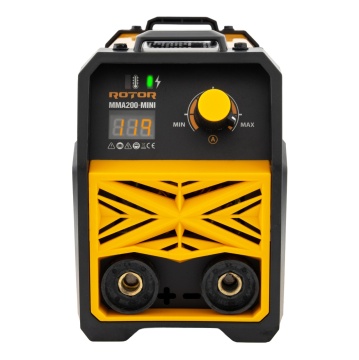 Aparat de sudura LCD Color ROTOR MMA200-MINI, 200 A - Img 4
