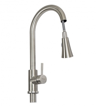 Baterie bucatarie MIXXUS SUS-014-B din otel inoxidabil, Monocomanda, Racorduri incluse - Img 1