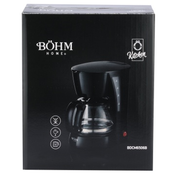 Cafetiera cu filtru BÖHM HOME BDCM6506B, 420-500 W, 0,6 L, 4 cesti, functie anti-picurare - Img 20