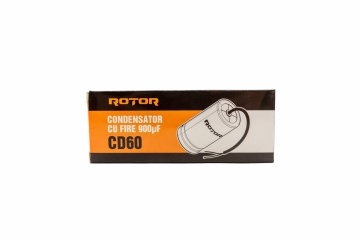 CD60 Condensator cu fire 900µF 50x100 mm 330V ROTOR - Img 2