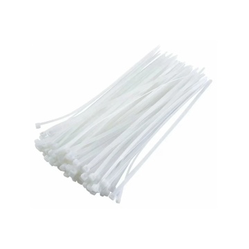 Colier plastic alb 4×300 mm, set 100 bucăți – FLOW
