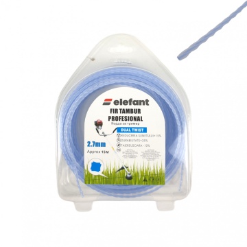 FIR TAMBUR (PATRAT DUAL TWIST BLUEMARINE) 2.7mm x 15 m