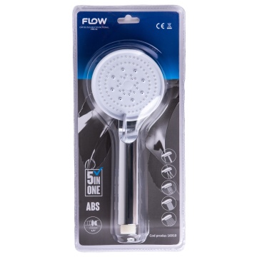 FPD-5C Cap de duș multifuncțional 5 în 1, crom ABS, FLOW