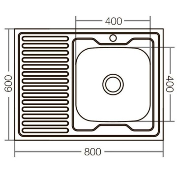 MIXXUS Z8060R-06-160E chiuveta bucatarie din inox - Img 3