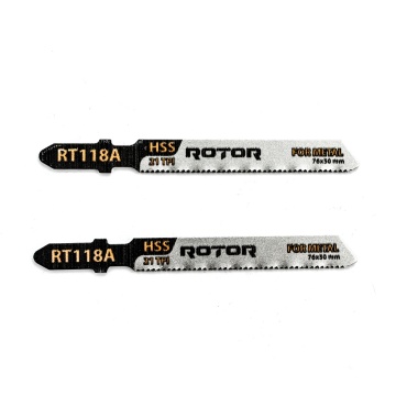 Panza fierastrau pendular pentru metal, 76x50 mm Set 2 buc ROTOR RT118A - Img 2