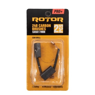 Perii de carbune ROTOR 24B pentru bormasina, 5 x 9 x 17 mm, set 2 bucati - Img 2