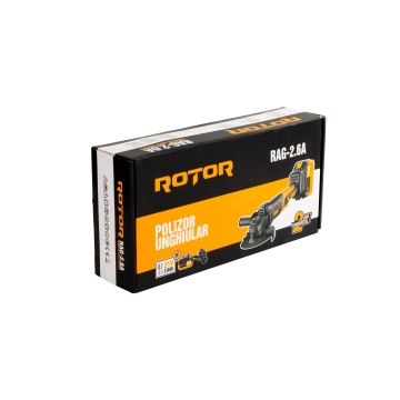 Polizor unghiular pe acumulator ROTOR RAG-2.6A, 21V/2,6 Ah, 600W, Brushless - Img 4