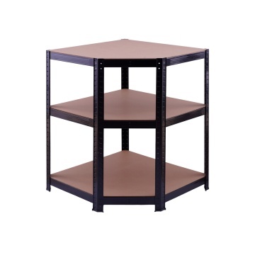 Raft de colț negru 70x45x150 cm pentru depozitare ROTOR - Img 5