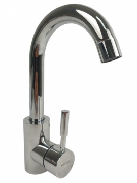Baterie bucatarie MIXXUS SUS-011-B CHROME din otel inoxidabil, Monocomanda, Racorduri incluse