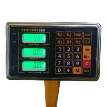 Cântar electronic industrial ROTOR TCS-910R – 350 kg, afișaj digital, baterie reîncărcabilă, memorare prețuri - Img 4