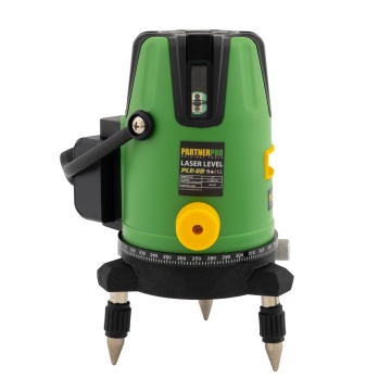 Nivela laser cu 2 acumulatori, PARTNER PRO PLE-5D, 5 linii, ±2 mm/5m, 40 m, Timp de nivelare ≤ 5s - Img 6