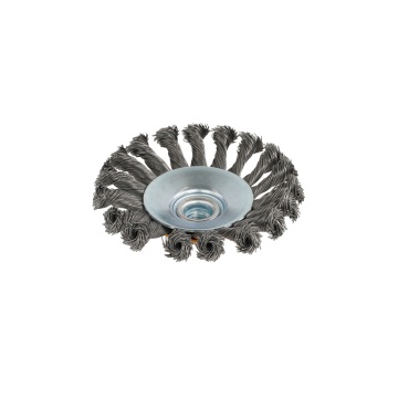 Perie de sarma conica cu noduri ROTOR 115mm M14 - Img 2