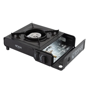 Plita cu un arzator pe gaz Camping BÖHM BG-K-001+L, GPL, 2.3 kW, Racord metalic extern pentru furtun de gaz - Img 4