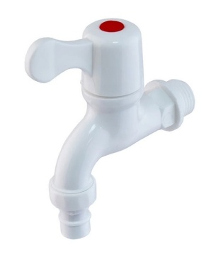 Robinet apa filet interior-interior PLAMIX PVS -1/2 " PVC - Img 1