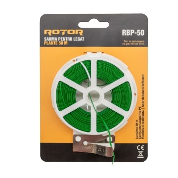 Sârmă pentru legat plante 50 m ROTOR RBP-50, 50 m, Press to cut - Img 2