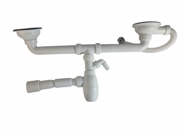 B731V Sifon universal pentru chiuveta dubla 1 1/2