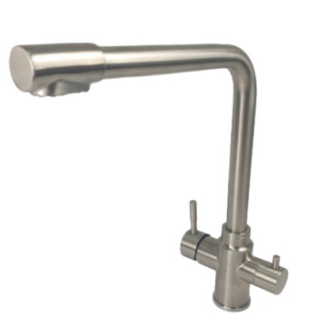 Baterie bucatarie MIXXUS SUS-021 din otel inoxidabil, Monocomanda, Racorduri incluse - Img 3