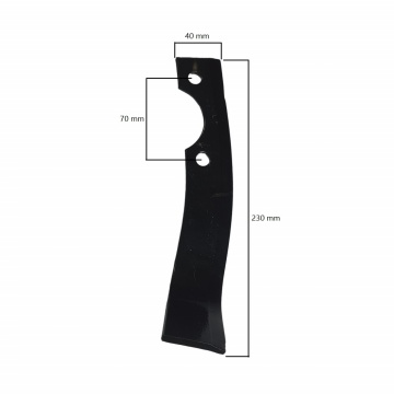 Cutit dreapta pentru ax Ø 23 mm, 230mm x 40mm, Elefant - Img 2